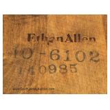 7 Piece Cherry Dining Room Table with 6 Chairs (4 Captains and 2 Side) by "Ethan Allen Furniture" 