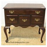  SOLID Mahogany Queen Anne Lowboy by "Ethan Allen Furniture" 