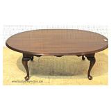  3 Piece Mahogany Queen Anne Living Room Table Set by "Ethan Allen Furniture" 