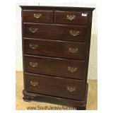 BEAUTIFUL 6 Piece SOLID Mahogany Bracket Foot Queen Poster Bedroom Set by "Ethan Allen Furniture" 