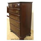 BEAUTIFUL 6 Piece SOLID Mahogany Bracket Foot Queen Poster Bedroom Set by "Ethan Allen Furniture" 