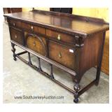 Walnut Depression Buffet with Backsplash by "Baker Furniture" 