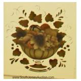 2 Piece Stenciled China Cabinet by "Heywood Wakefield Furniture" 