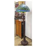  Contemporary Leaded Shade Floor Lamp 
