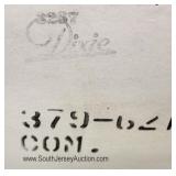  4 Piece French Provincial Bedroom Set with Full Size Bed and Custom Glass Tops by "Dixie Furniture"