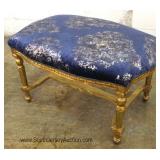  SELECTION of French Style Carved Gold Painted Frame End of the Bed Benches 