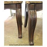 “Set of 6” Mahogany Dining Room Chairs  — LIKE NEW –   7 Piece Contemporary Mahogany Dining Room Tab