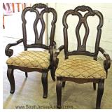 “Set of 6” Mahogany Dining Room Chairs  — LIKE NEW –   7 Piece Contemporary Mahogany Dining Room Tab