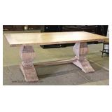 LARGE Reclaim Wood Farm Style Dining Room Table 