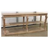 LARGE Reclaim Wood 2 Tier Console 