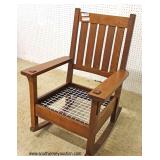 Mission Oak Rocker by “Stickley Furniture” Mission Oak Rocker by “Stickley Furniture”
