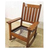 Mission Oak Rocker by “Stickley Furniture” 