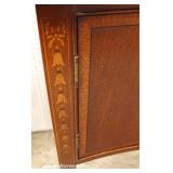 PAIR of ANTIQUE Highly Carved and Ornate Continental 3 Piece Hunt Cupboards with Full Figure Carving PAIR of ANTIQUE Highly Carved and Ornate Continental 3 Piece Hunt Cupboards with Full Figure Carving
