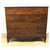 ANTIQUE Oak 4 Drawer Chest ANTIQUE Oak 4 Drawer Chest
