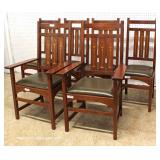 AWESOME BEAUTIFUL 10 Piece Mission Oak Dining Room Set with 2 Matching Corner Cabinets with Arts a AWESOME BEAUTIFUL 10 Piece Mission Oak Dining Room Set with 2 Matching Corner Cabinets with Arts a