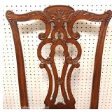 7 Piece Mahogany Banded and Inlaid Dining Room Table with 2 Leaves and 6 Carved Ball and Claw Dinin 7 Piece Mahogany Banded and Inlaid Dining Room Table with 2 Leaves and 6 Carved Ball and Claw Dinin