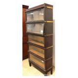 ANTIQUE Mahogany 5 Stack Barrister Bookcase by “Globe Wernicke” 