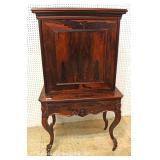 ANTIQUE 2 Piece Rosewood Fall Front Desk with original finish 