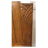 VINTAGE 4 Piece Art Nouveau Style Oak Marble Top Bedroom Set with Full Size Bed VINTAGE 4 Piece Art Nouveau Style Oak Marble Top Bedroom Set with Full Size Bed