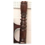 ANTIQUE Solid Mahogany Carved Queen Size 4 Poster Canopy Bed ANTIQUE Solid Mahogany Carved Queen Size 4 Poster Canopy Bed