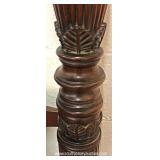 ANTIQUE Solid Mahogany Carved Queen Size 4 Poster Canopy Bed ANTIQUE Solid Mahogany Carved Queen Size 4 Poster Canopy Bed
