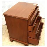 PAIR of Mahogany 4 Drawer Bachelor Chest by “Biggs Furniture” PAIR of Mahogany 4 Drawer Bachelor Chest by “Biggs Furniture”