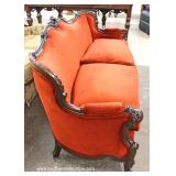 VINTAGE Highly Carved SOLID Mahogany Sofa VINTAGE Highly Carved SOLID Mahogany Sofa