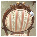 PAIR of Victorian Style Medallion Back Chairs 