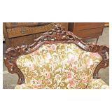 4 Piece Highly Carved and Ornate Italian Parlor Set 