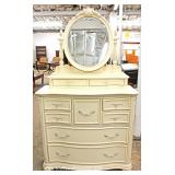 Selection of Contemporary White Decorator Dresser and CORNER Dresser with Mirrors 