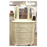 Selection of Contemporary White Decorator Dresser and CORNER Dresser with Mirrors 