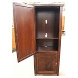 NEW Mahogany 2 Door Chimney Style Cupboard 