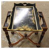 Paint Decorated Serving Table in the Manner of Maitland Smith Paint Decorated Serving Table in the Manner of Maitland Smith