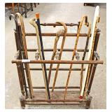 Spindle Cane Holder with Canes Spindle Cane Holder with Canes