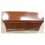 Burl Mahogany Contemporary Cedar Chest by “Powell Furniture” Burl Mahogany Contemporary Cedar Chest by “Powell Furniture”