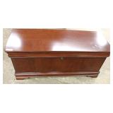 Burl Mahogany Contemporary Cedar Chest by “Powell Furniture” 