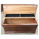 Burl Mahogany Contemporary Cedar Chest by “Powell Furniture” 