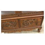 SOLID Mahogany Highly Carved in the Asian Style 2 Door Display Cabinet SOLID Mahogany Highly Carved in the Asian Style 2 Door Display Cabinet