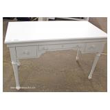 NEW Contemporary White Painted 3 Drawer Desk NEW Contemporary White Painted 3 Drawer Desk