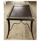 HIGH END Metal Base Spindle Gallery Tea Table with Original Tag HIGH END Metal Base Spindle Gallery Tea Table with Original Tag