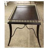 HIGH END Metal Base Spindle Gallery Tea Table with Original Tag 