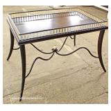 HIGH END Metal Base Spindle Gallery Tea Table with Original Tag HIGH END Metal Base Spindle Gallery Tea Table with Original Tag