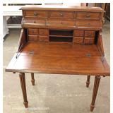 Contemporary Mahogany Inlaid Slant Front Desk 