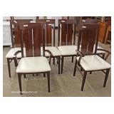 7 Piece Contemporary Modern Design Italian Lacquer Dining Room Table with 6 Chairs Table has 2 Leave