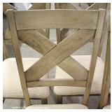 NEW Country Style 9 Piece Cross Buck Dining Room Table with 8 Chairs Table has Self Storing Leaf NEW Country Style 9 Piece Cross Buck Dining Room Table with 8 Chairs Table has Self Storing Leaf