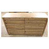 NEW 6 Drawer Country Style Low Chest in the Natural Finish 