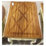 Selection of Country French Style Burl Walnut Tops Tables by “Weiman Furniture” Selection of Country French Style Burl Walnut Tops Tables by “Weiman Furniture”