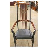 Contemporary Asian Inspired High Back Arm Chair Contemporary Asian Inspired High Back Arm Chair