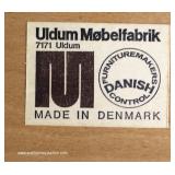 Set of 4 Mid Century Modern Danish Walnut Kitchen Chairs by “Uldum Mobelfabrik Made in Denmark” 