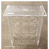 Mid Century Lucite Wine Rack Mid Century Lucite Wine Rack